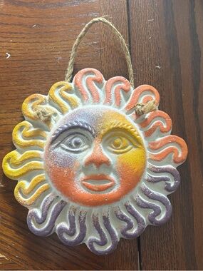 Ceramic Sun Hanging Decor